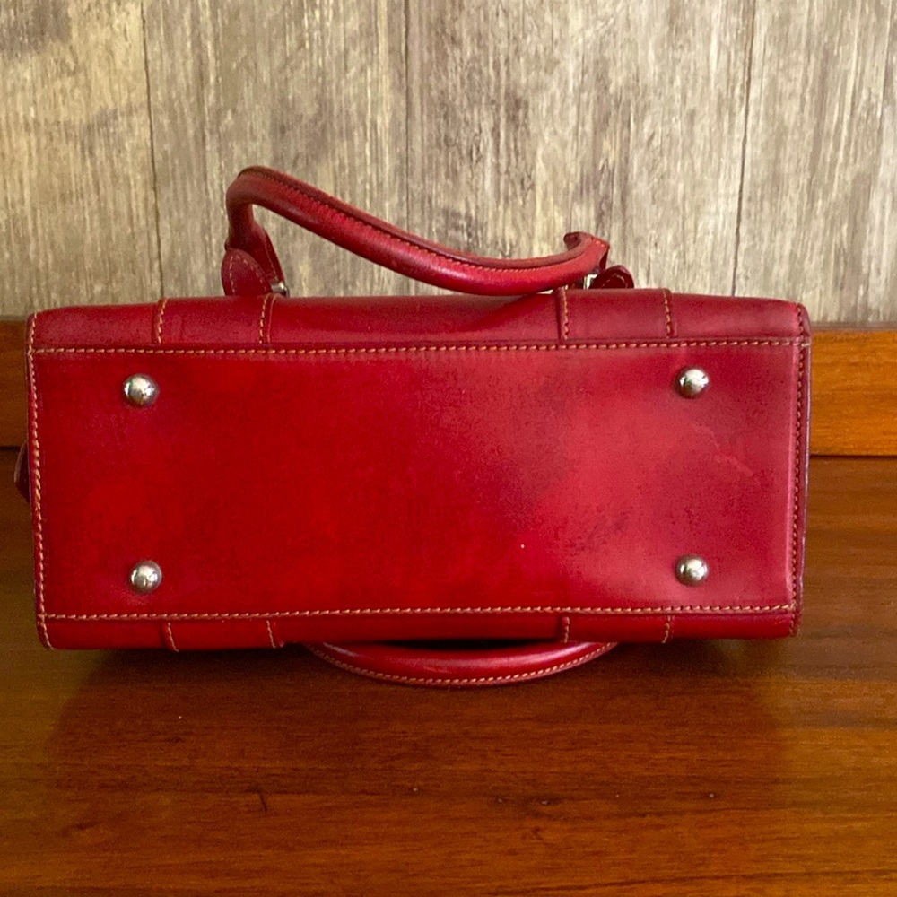 Dooney & Bourke Red Leather “Mini” ALTO Satchel Made in Italy🇮🇹 - Picture 8 of 12
